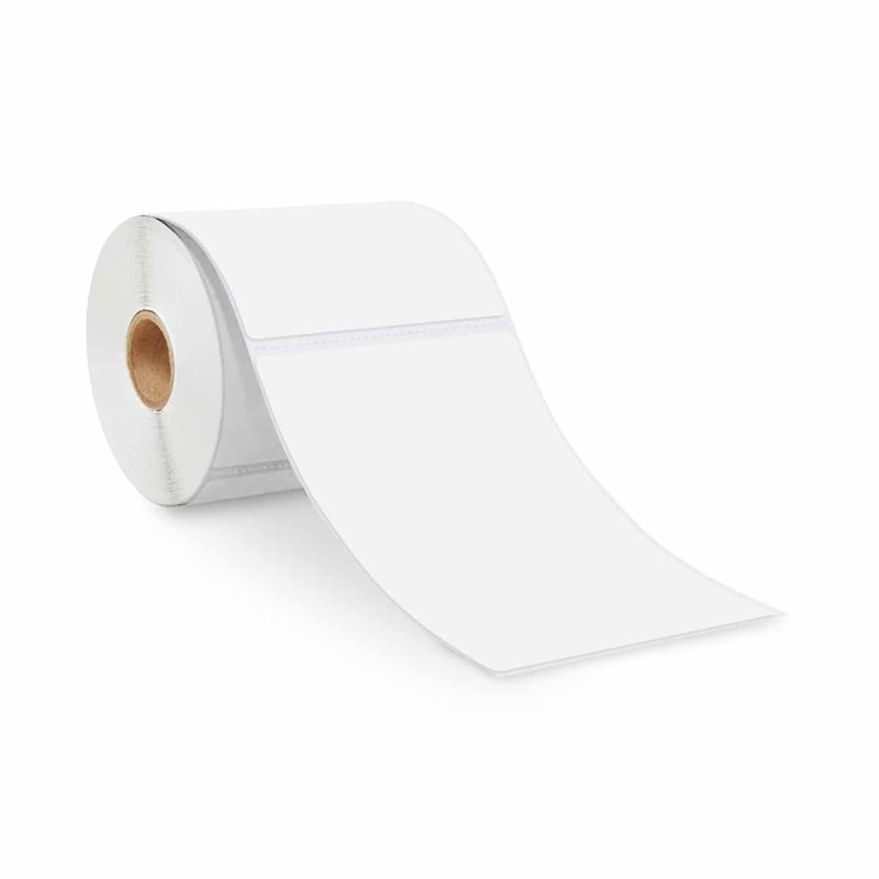 4 x 6 White Direct Thermal Labels Roll on 1inch Core - 4000pcs/Case