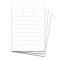 2 5/8 x 1 White Laser Label 30 per sheet - 1000Sheets/Case