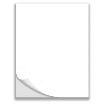 8 1/2x 11 1/2 White Laser Label 1 per sheet - 1000Sheets/Case