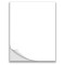 8 1/2x 11 1/2 White Laser Label 1 per sheet - 1000Sheets/Case