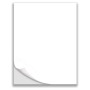 8 1/2x 11 1/2 White Laser Label 1 per sheet - 1000Sheets/Case