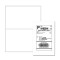 8 1/2 x 5 1/2 White Laser Label 2 per sheet - 1000Sheets/Case